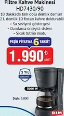 PHİLİPS FİLTRE KAHVE MAKİNESİ HD7430/90